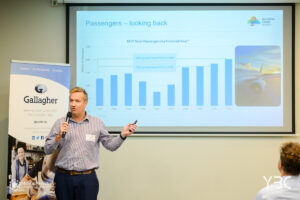 Business Leaders Gather for Airport Update at Surfair Beach Hotel